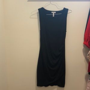 Leith ruched dress black